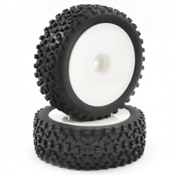 Fastrax 1/10th Mounted Cuboid Buggy Front Tyres Dished