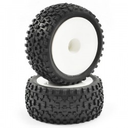 Fastrax 1/10th Mounted Cuboid Buggy Rear Tyres Dished