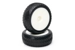 Fastrax 1/10th Mounted Buggy Tyres Lp 'Block' Front