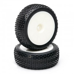 Fastrax 1/10th Mounted Buggy Tyres Lp 'Block' Front