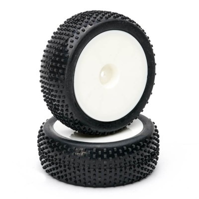Fastrax 1/10th Mounted Buggy Tyres Lp 'Block' Front
