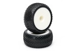 Fastrax 1/10th Mounted Buggy Tyres Lp 'Block' Rear