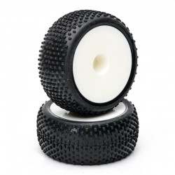 Fastrax 1/10th Mounted Buggy Tyres Lp 'Block' Rear