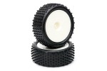 Fastrax 1/10th Mounted Buggy Tyres Lp 'Stub' Front