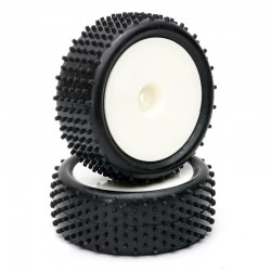 Fastrax 1/10th Mounted Buggy Tyres Lp 'Stub' Front