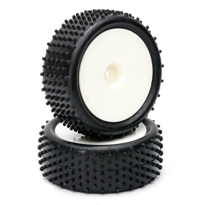 Fastrax 1/10th Mounted Buggy Tyres Lp 'Stub' Front