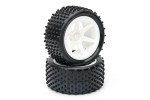 Fastrax 1/10th Mounted Buggy Tyres Lp 'Stub' Rear (Spoked)