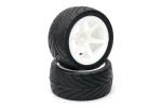 Fastrax 1/10th Mounted Buggy Tyres Lp 'Arrow' Rear