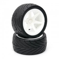 Fastrax 1/10th Mounted Buggy Tyres Lp 'Arrow' Rear