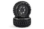 Fastrax 1/10 Klaxon Truck Tyre Mounted On 12-Spoke (12mm Hex)