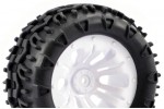Fastrax 1/10 Klaxon Truck Tyre Mounted On 12-Spoke (12mm Hex)