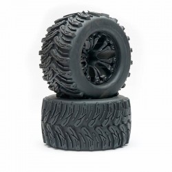 Fastrax 1/10 T-Bone Truck Tyre Mounted Split-Spoke (12mm Hex)