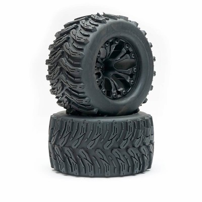 Fastrax 1/10 T-Bone Truck Tyre Mounted Split-Spoke (12mm Hex)