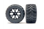 Fastrax 1/10 T-Bone Truck Tyre Mounted Split-Spoke (12mm Hex)