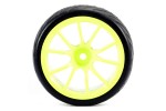 Fastrax 1/10 Street/Tread Tyre 10sp Neon Yellow Wheel
