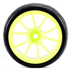 Fastrax 1/10 Street/Tread Tyre 10sp Neon Yellow Wheel