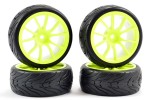 Fastrax 1/10 Street/Tread Tyre 10sp Neon Yellow Wheel