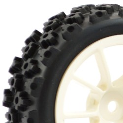 Fastrax 1/10th Street/Rally Tyre 10sp White Wheel