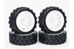 Fastrax 1/10th Street/Rally Tyre 10sp White Wheel