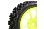 Fastrax 1/10th Street/Rally Tyre 10sp Neon Yellow Wheel
