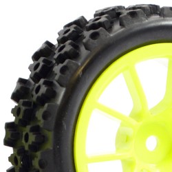 Fastrax 1/10th Street/Rally Tyre 10sp Neon Yellow Wheel