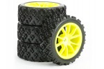 Fastrax 1/10th Street/Rally Tyre 10sp Neon Yellow Wheel