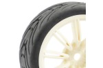 Fastrax 1/10th Street/Tread Tyre 20sp White Wheel