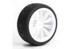 Fastrax 1/10th Street/Tread Tyre 20sp White Wheel