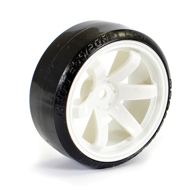 Fastrax 1/10 Street/Drift Tyre 6-Spoke Wheel (6mm Offset) - White