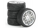 Fastrax 1/10th Street/Tread Tyre Star Spoke Chrome Wheel