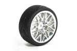 Fastrax 1/10th Street/Tread Tyre Star Spoke Chrome Wheel
