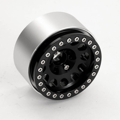 Fastrax Aluminium Beadlock Sixo 1.9" Wheels - Black (4pc)