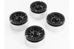 Fastrax Aluminium Beadlock Sixo 1.9" Wheels - Black (4pc)