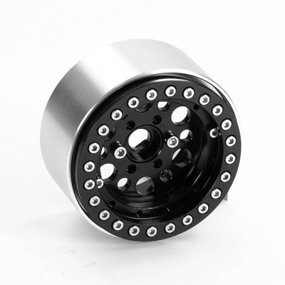 Fastrax Aluminium Beadlock T12 1.9" Wheels - Black (4pc)