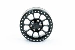 Fastrax Aluminum Beadlock Ten 1.9" Wheels - Black (2pc)