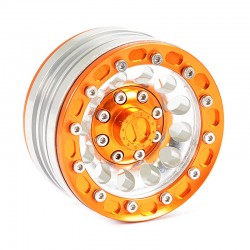 Fastrax Aluminum Beadlock 1.9" Wheels - Orange (4pc)