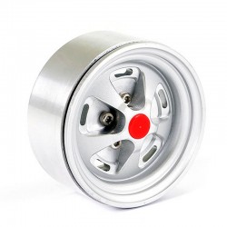 Fastrax Aluminum Beadlock Star 1.9" Wheels - Silver (4pc)