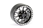 Fastrax Aluminum Beadlock Ten 1.9" Wheels - Black (4pc)