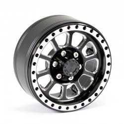 Fastrax Aluminum Beadlock Ten 1.9" Wheels - Black (4pc)