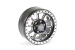 Fastrax Aluminum Beadlock Ten 1.9" Wheels - Titanium (4pc)