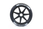 Fastrax Supaforza Front 45° Tyres/Black 17mm Hex Wheels