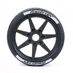 Fastrax Supaforza Front 45° Tyres/Black 17mm Hex Wheels