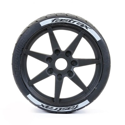 Fastrax Supaforza Front 52° Tyres/Black 17mm Hex Wheels