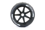 Fastrax Supaforza Wide Rear 52° Tyres/Black 17mm Hex Wheels