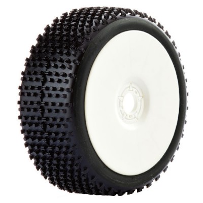 Fastrax 1:8 Cuboid Mounted On Dished White (Pr)