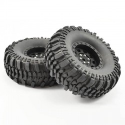 Fastrax 1:10 Crawler Rocko 1.9 Mounted Scale Wheel Black (Pr)