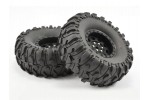 Fastrax 1:10 Crawler Boxer 1.9 Mounted Scale Wheel Black (Pr)