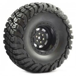 Fastrax 1:10 Crawler Granite 2.2 Scale Wheel Black Ø140mm Tyre