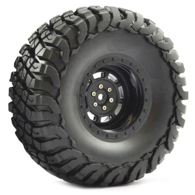 Fastrax 1:10 Crawler Granite 2.2 Scale Wheel Black Ø140mm Tyre