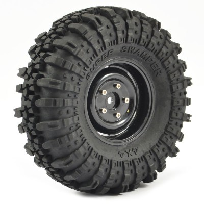 Fastrax 1:10 Crawler Swamper 1.9 Scale Wheel Ø118mm Tyre (Black)